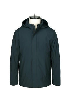 专柜新款风衣 占姆士春秋户外休闲商务防风外套连帽便装男士风衣上衣