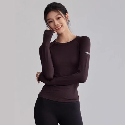 Gymicon能量符号 秋冬瑜伽服长袖透气圆领跑步健身上衣YASY2427 商品图1