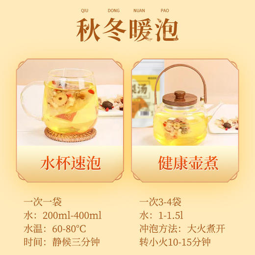 满两件减8元【清爽甘润！小吊梨汤】全家安心喝 甄选9味优质原料，小吊梨汤老北京汤料包💕 商品图3