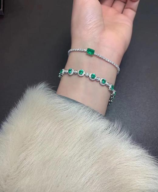 3.7ct刻面祖母绿手链 商品图3