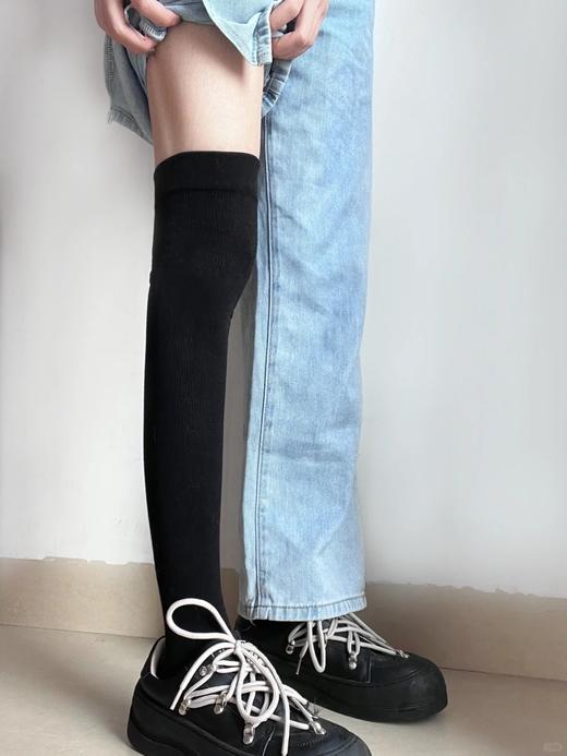 <曾小咸推荐>日韩系毛圈过膝长筒袜 日常88/2双 活动价39.99/2双！【预售款，预计3-15天发货】 商品图2