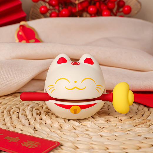 【轻奢风格！时尚造型】财富+1小木鱼卡通木鱼敲敲乐解压玩具办公室摆件学生搞怪打击乐器。ry 商品图6