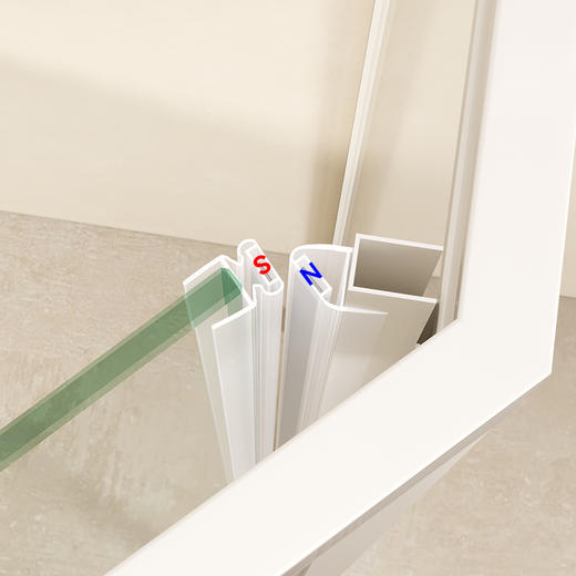 帝王洁具钻石型淋浴房不锈钢家用钢化玻璃隔断卫生间干湿分离SH912 商品图3