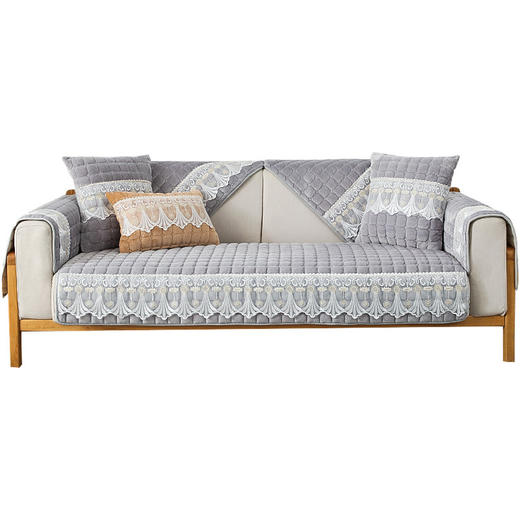 【低至5折购】秋冬季欧式风毛绒沙发垫 现代简约加厚防滑沙发套罩 商品图4