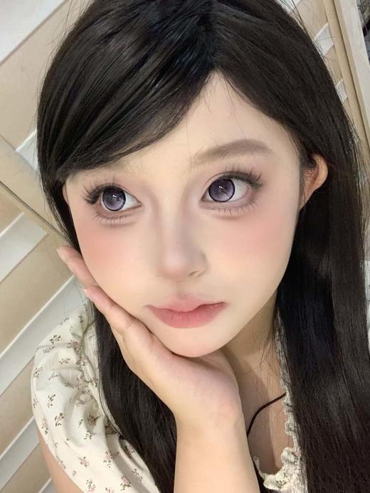 Blush girl 半年抛美瞳 葡萄炼乳 直径14.5mm着色13.9mm 商品图5