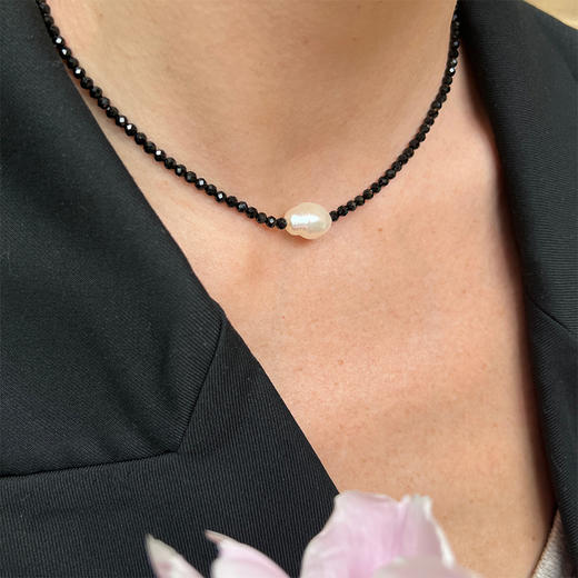 LHWINDSOR  原创设计黑钻巴洛克项链 商品图7