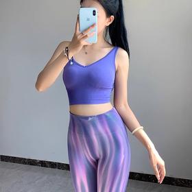 Gymicon能量符号 新款无缝针织莱卡固定罩杯运动瑜伽内衣YAWX2222