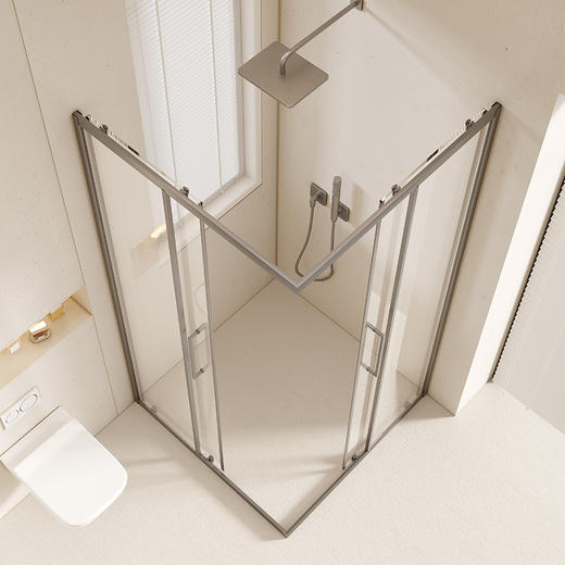 帝王洁具整体淋浴房一体式家用卫生间干湿分离隔断洗澡间方形双开门SH919 商品图1