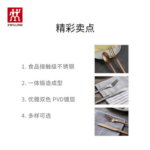 双立人  复古咖啡勺四件套 商品图1