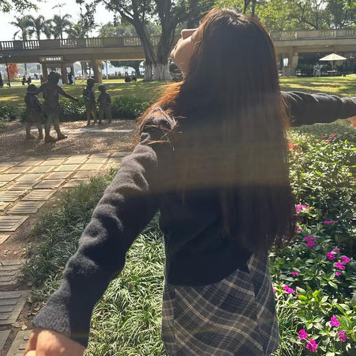 【超模君精选 喵小仟 毛呢格子裙】百搭简约的A型半裙 复古气质 遮小肚腩 高腰显瘦  显腿长 商品图5