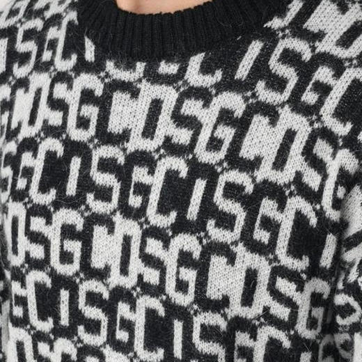 GCDS 男士字母徽标提花混纺羊毛针织衫 混色 A2CU1503KF510 商品图2