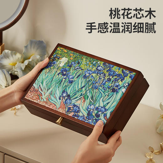初心| 单层首饰盒鸢尾花丰收油画桃花芯 商品图1