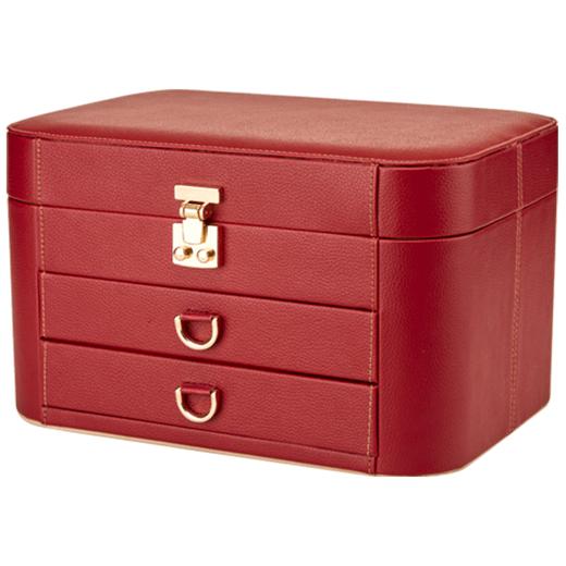 【多样屋专柜】荔枝纹首饰盒/中/红 商品图3