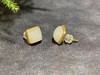 【御珠宫坊】金镶羊脂白玉耳钉 商品缩略图4