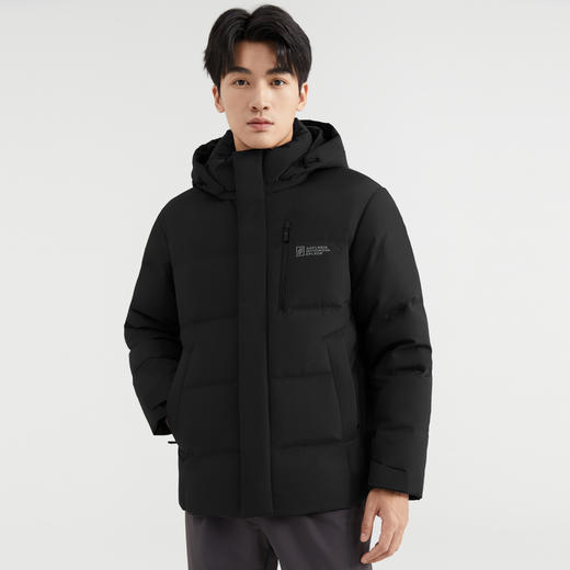 【90%鸭绒】圣得西连帽加厚羽绒服冬季户外防寒保暖外套 商品图1