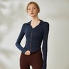 Gymicon能量符号 秋冬新款莱卡V领拉链运动户外健身瑜伽服YASY2233 商品缩略图0