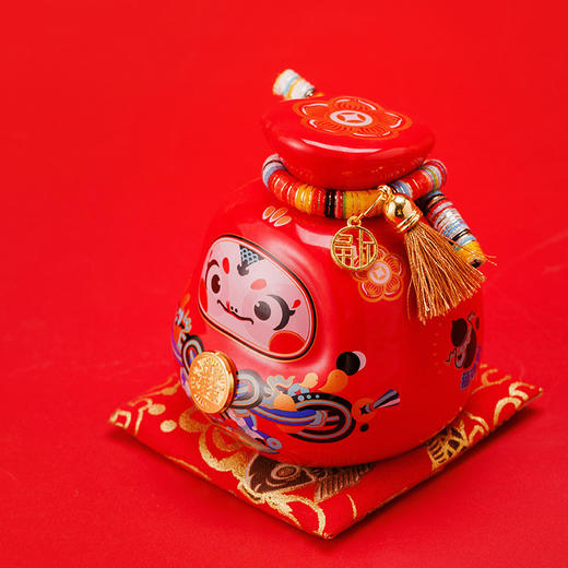 积分兑换【招财纳福❗️福袋蛇存钱罐礼盒】中国年，吉祥礼，袋袋有钱，代代有福，财福双至❗️新年蛇年送礼品公司送客户陶瓷储蓄罐伴手礼礼品装饰摆件套装#异业福利 商品图3