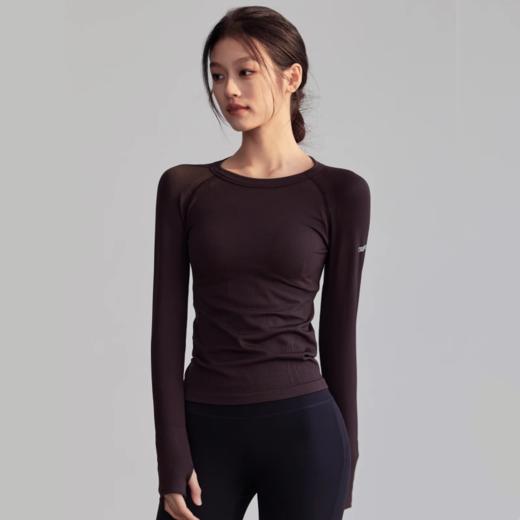 Gymicon能量符号 秋冬瑜伽服长袖透气圆领跑步健身上衣YASY2427 商品图4