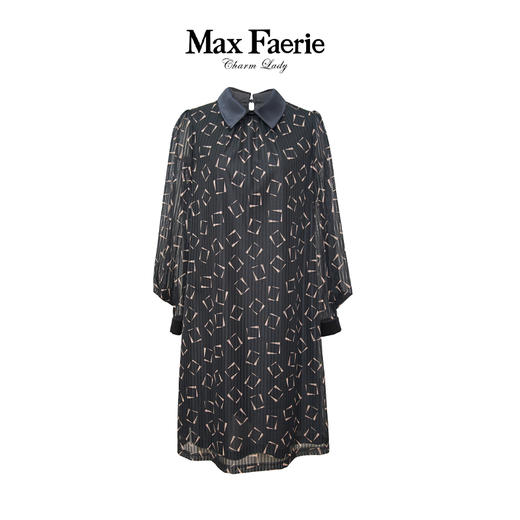 MH4L031麦克斯菲瑞职业成熟显瘦连衣裙 商品图0