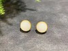 【御珠宫坊】金镶羊脂白玉耳钉 商品缩略图0