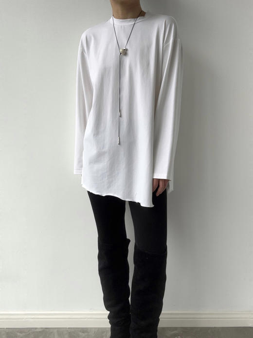 VC｜AW24111 Venus jersey top 针织上衣 [ 白 / 酒红 ] 商品图10