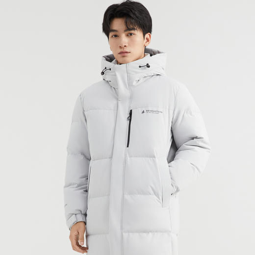 【90%鸭绒】圣得西羽绒服男中长款冬季时尚防风保暖外套 商品图4