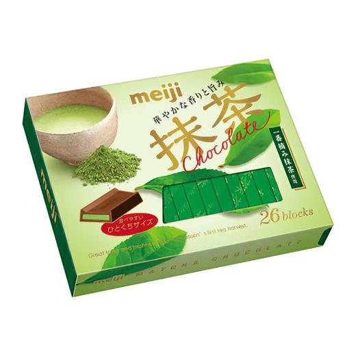 明治 钢琴造型 抹茶味 代可可脂巧克力 120g/盒 商品图0