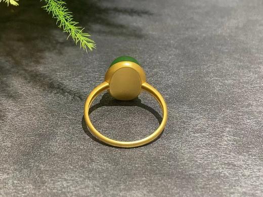 【御珠宫坊】金镶碧玉戒指 商品图2