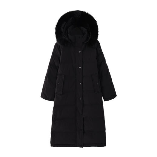 鹿向南《夜半风铃》真毛领90白鸭绒羽绒服2024冬季新款收腰外套LXN279123 商品图4