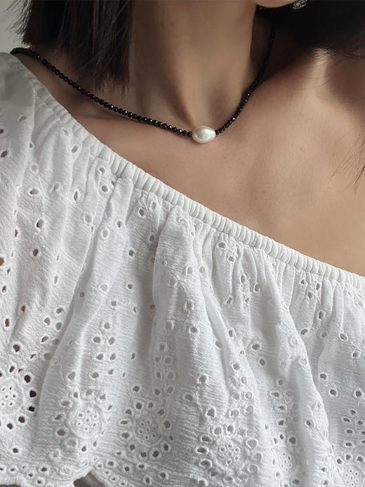 LHWINDSOR  原创设计黑钻巴洛克项链 商品图5