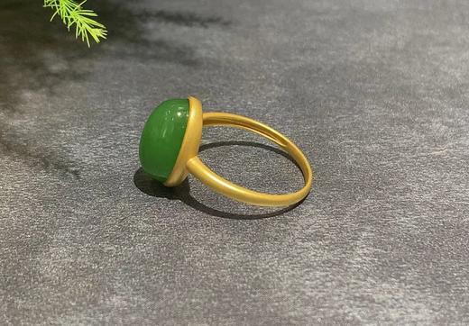 【御珠宫坊】金镶碧玉戒指 商品图3