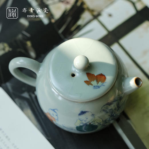 问鼎鼎青系列斗彩德钟壶（嬉戏童趣） 商品图1