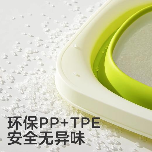 可优比婴儿折叠脸盆宝宝洗脸盆新生儿洗屁股盆便携式儿童专用 商品图3