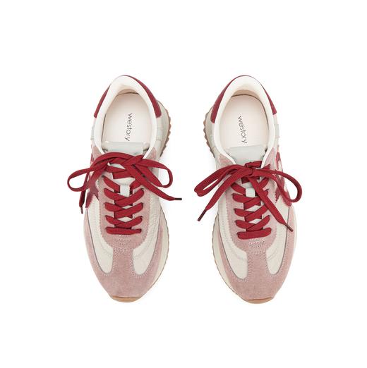 westory2025年春季新款休闲风厚底平跟舒适百搭阿甘鞋休闲运动鞋W25AM58661 商品图3