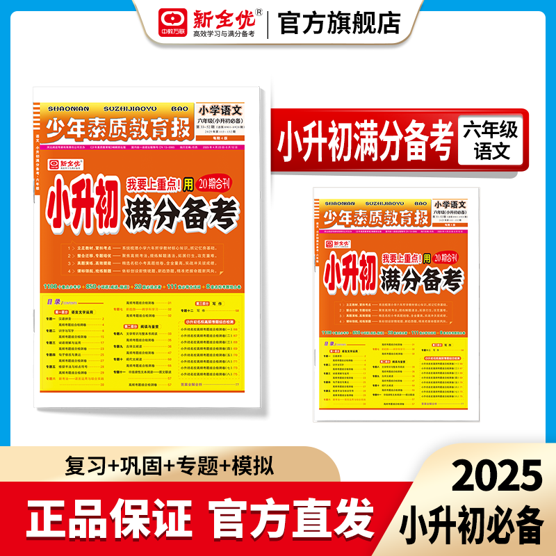 2025语文《小升初满分备考》