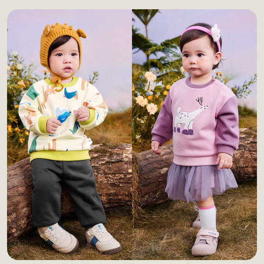 【加绒卫衣】迷你巴拉男女童上衣保暖色秋冬新品 商品图2