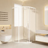 帝王洁具钻石型淋浴房不锈钢家用钢化玻璃隔断卫生间干湿分离SH912 商品缩略图0
