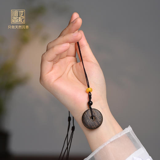 平安扣丨天然惠安沉香雕件 沉水级 4.2克 SP7972 商品图0