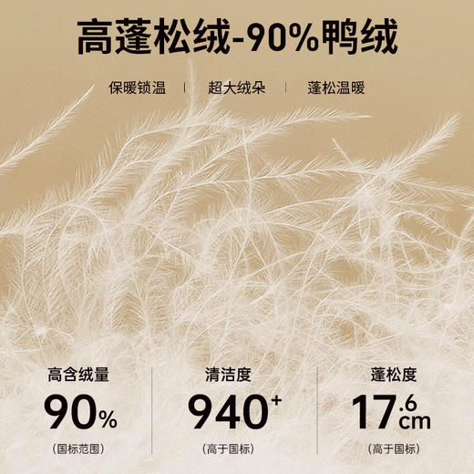 圣得西轻暖羽绒服2024秋冬新款薄款连帽可拆卸纯色面包服羽绒外套 商品图1