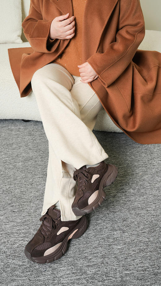 10天发货定制！福利款【加绒加厚 遛弯裤】不起球/不褪色，含羊毛/桑蚕丝成分，❤️建议机洗！人字纹加绒阔腿裤，大码女秋冬新款毛呢开叉裤子直筒羊毛窄版阔腿裤 商品图10