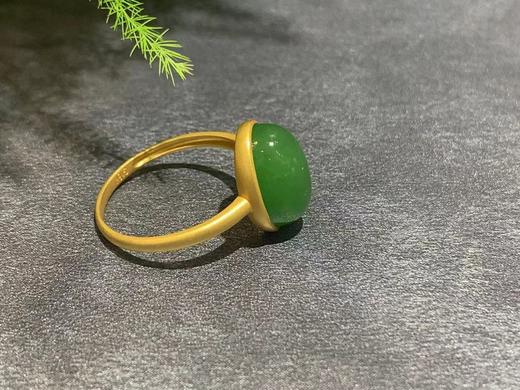 【御珠宫坊】金镶碧玉戒指 商品图4