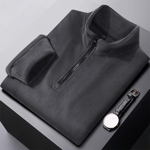 斯辰唯佳 情侣美式复古半拉链立领卫衣 保暖锁温 挺括有型 可外穿 商品图13