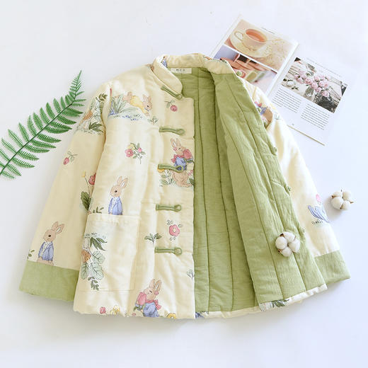 73  冬季纯手工棉花衣女士加厚保暖外套中式盘扣上衣HLY 商品图2