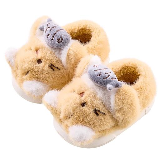 猫咪女童棉拖鞋冬季宝宝棉鞋包跟防滑保暖儿童拖鞋女孩室内家居鞋 商品图4