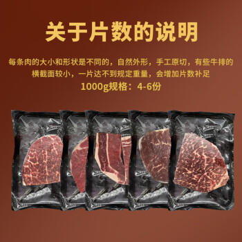 真牛馆X京东plus澳洲谷饲和牛MB45原切牛排2斤 牛肉生鲜牛扒 牛霖 商品图1