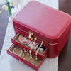 【多样屋专柜】荔枝纹首饰盒/中/红 商品缩略图9