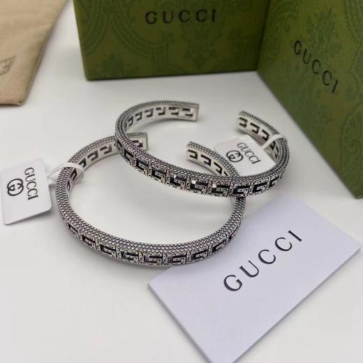 B120931情侣款925银方形logo标志开门窄版手镯 商品图7