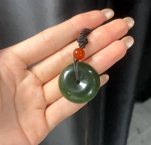 和田碧玉平安扣 商品图0