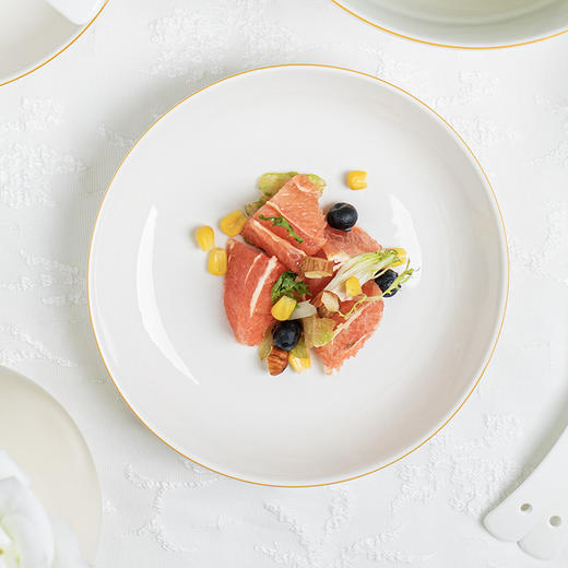 【顺祥陶瓷】碗碟套装家用中式餐具 釉下彩 凤仪-亚金 商品图5