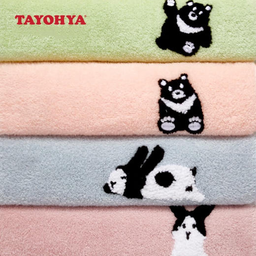 【多样屋专柜】多样屋绒毛软趴兔童巾三条装/25*50cm毛巾纯棉洗脸卡通可爱宝宝 商品图4